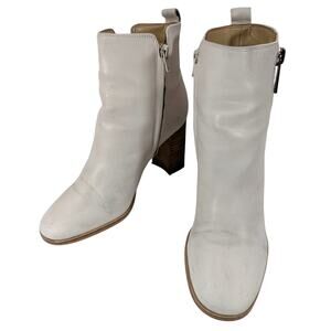 Nine West Cream Ankle Booties